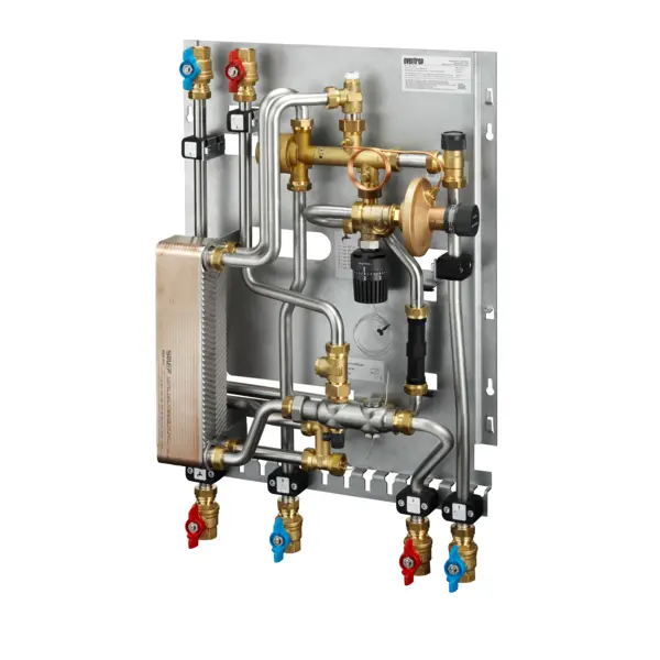 Oventrop Wohnungsstation  Regudis W-HTO  Versorgungsleit.v.oben,nickelgel,15l/min 1341271