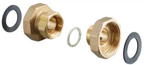 Oventrop Anschlussverschraubung für  Regumat-RTA , 2 x 1 1/2 IG  Set=2 Stck 1351655