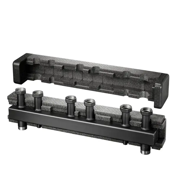 Oventrop Verteilerbalken 4 Heizkreise für  Regumat plus  DN32 1351664