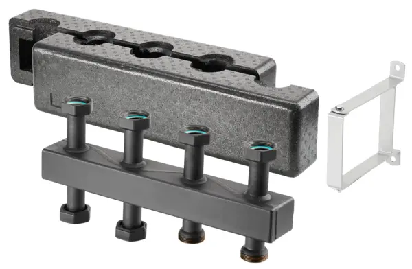 Oventrop Verteilerbalken für Regumat DN25  für 5 Heizkr., Stahl, Kompaktausfür 1351785