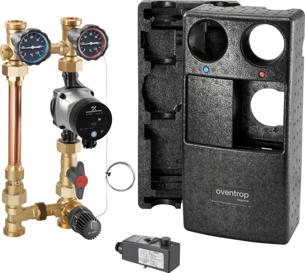 Oventrop Station Regumat F-180  DN 25, mit Grundfos Pumpe Alpha2 25-60 1354274