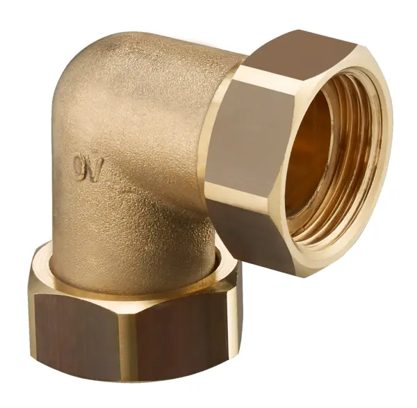 Oventrop Anschlusswinkel für Kessel- verrohrung, G1 ÜM x G1 ÜM 1359063