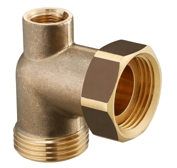 Oventrop Connection angle for boiler pipe work G1 union nut x G1 external thread x G3/8 internal thread 1359064