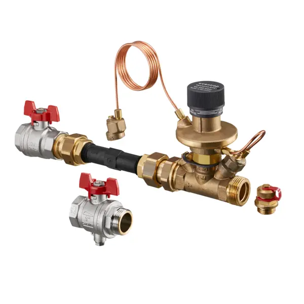 Oventrop Wärmemengenzähler-Anschluss-Set für Verteiler, straight, Hycocon DTZ, KH DN25 1404683