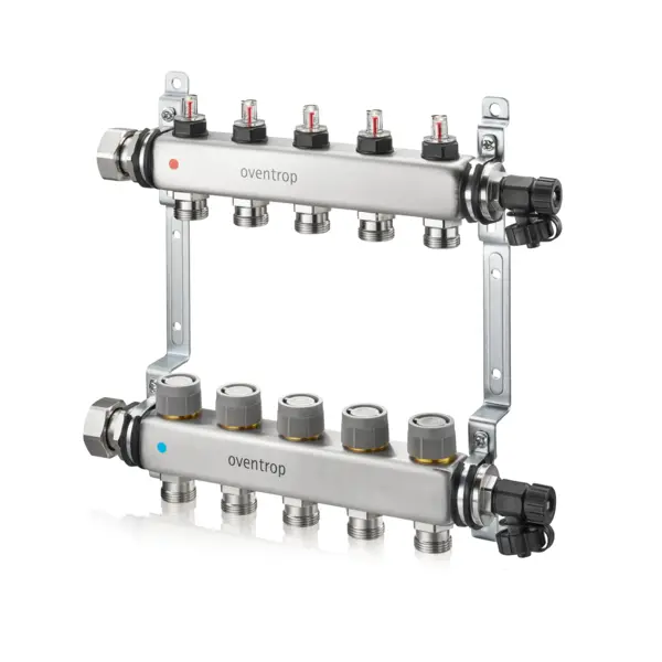 Oventrop  Multidis SFQ  Edelstahl- verteiler mit Durchflussindikator 11 Kr. 1404961