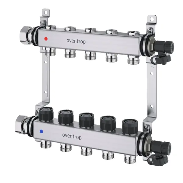 Oventrop Multidis SF Heating circuit manifold with integrated regulating inserts in the flow distributor, 3 circuits 1406553
