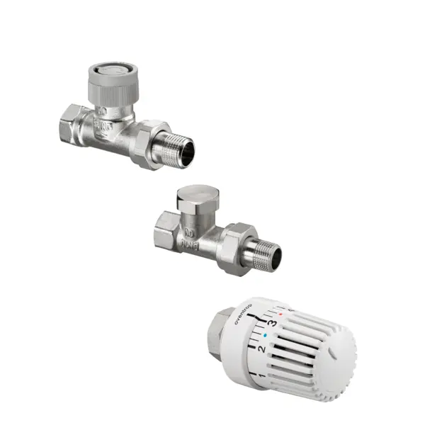 Oventrop Thermostatventil-Set, DN10 Durchgang, mit Uni LH, AQ, Combi 2 1703163