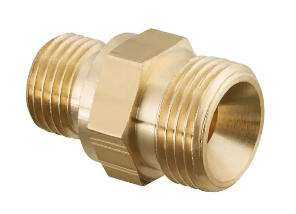 Oventrop Doppelnippel Ofix-Oil  3/8 AG x 3/8 AG, beiderseits Innenkonus 2080051