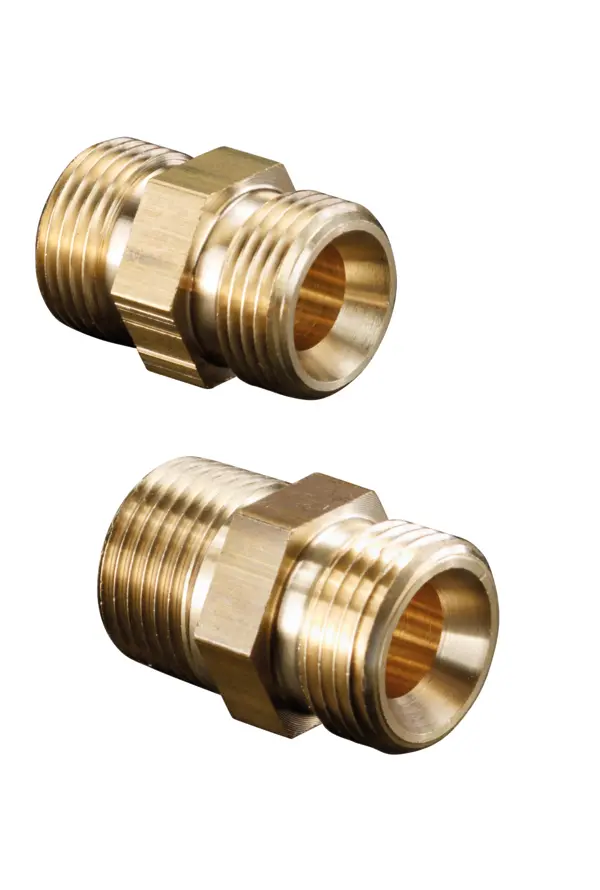 Oventrop Double nipple Ofix-Oil 1/4 external thread with Inside cone x 1/4 external thread 2080351