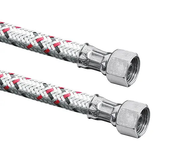 Oventrop Flexible hose DIN-EN-ISO 6806 NI 8 both ports 3/8 union nut length 1000mm 2110053