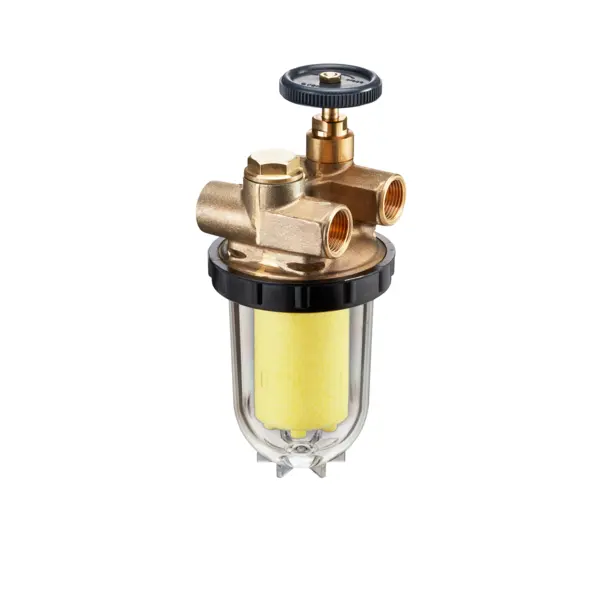 Oventrop Heizölfilter-Zweistrang Oilpur  DN10  3/8 IG Saugbetr.,Nickel 100-150 my 2120103