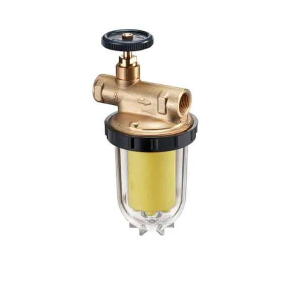 Oventrop Heizölfilter-Einstrang Oilpur  2x3/8 IG Nickelsieb 100-150my,Absperrv. 2123103