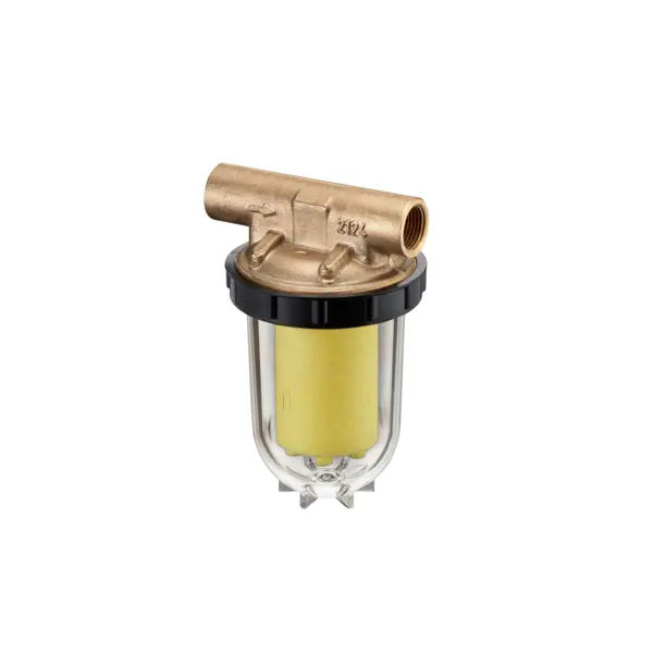 Oventrop Heating oil filter-1-pipe Oilpur 2 x 3/8 internal thread Nickel filter insert 100-150 my 2124203