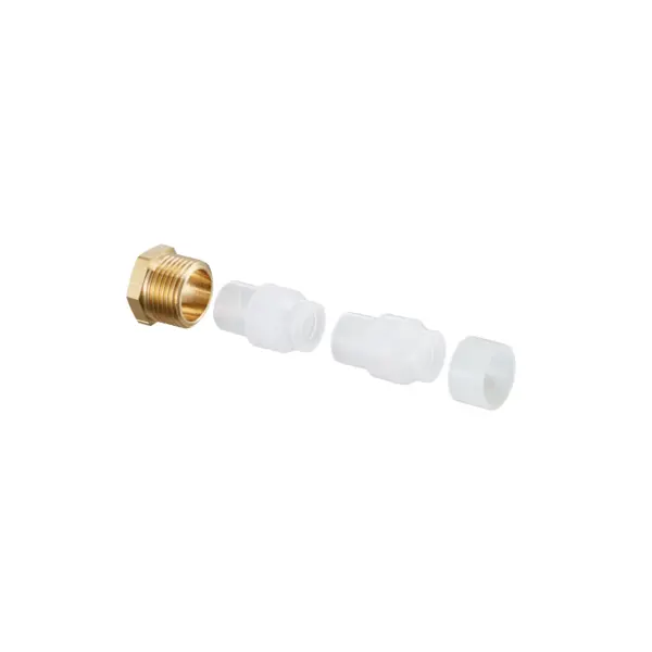 Oventrop Klemmringverschr. Ofix-Oil 8mm 2-fach, Kunststoff, Exportmodell 2127500