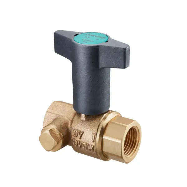 Oventrop Drinking water ball cock/valve/valve Optibal TW DN32 1 1/4 female thread bronze 4208810