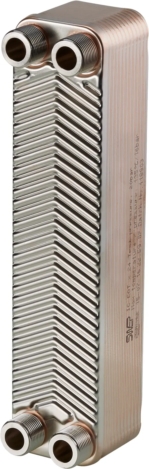 Oventrop Heat exchanger double-walled, copper brazed for Regudis W-HTU 9010493