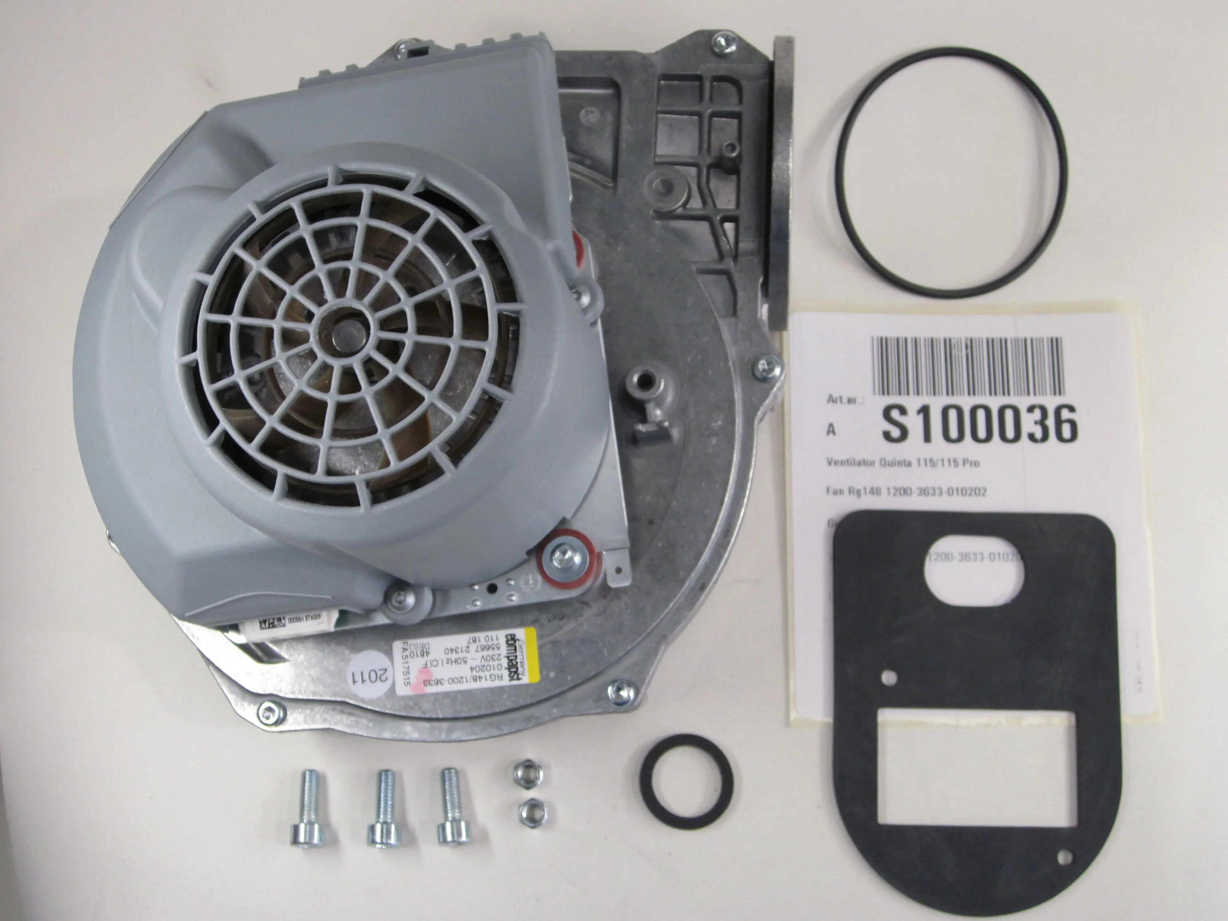 Remeha Gebläse MVLRG148/1200-3633-010202 S100036