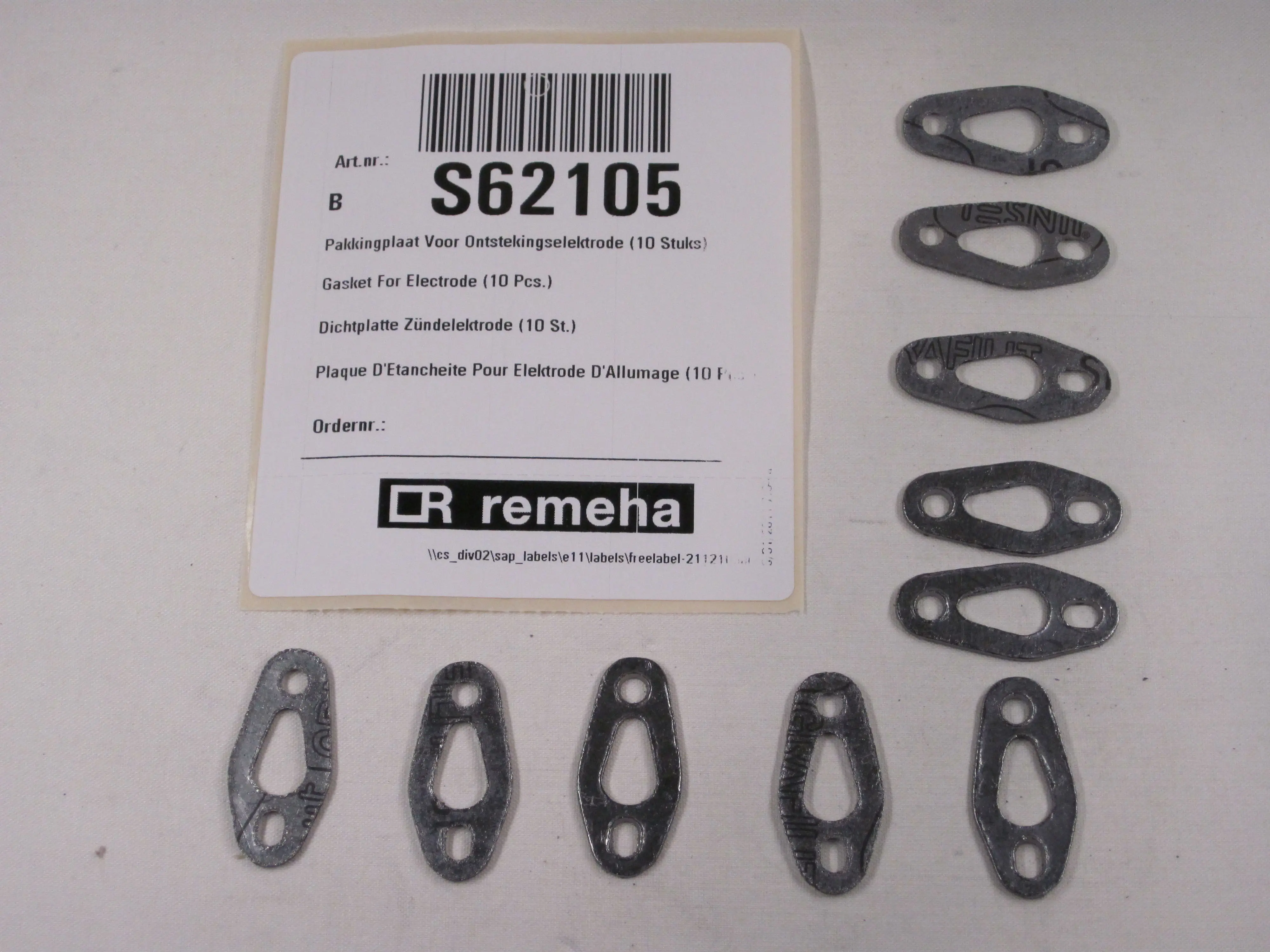 Remeha Elektrodendichtung (10x) S62105