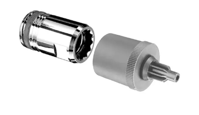 Schell Adapter QUICK Stecktechnik Schaftlänge 35, 1/2", ASAG, chrom 007000699