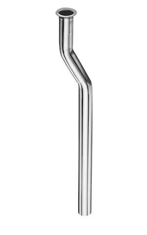 Schell Spülrohr Verkröpfung 25, d:18, L:293, chrom 502230699