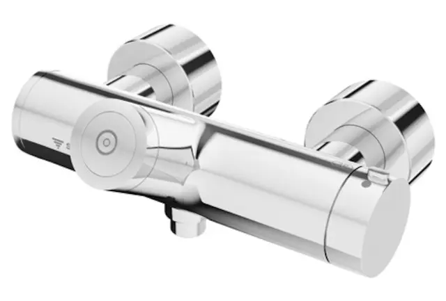 Schell AP-Duscharmatur VITUS VD-C-T/u CVD, Therm., man. TD, Anschl. unten, chr 016190699