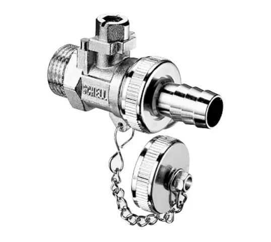 Schell F+E-Kugelhahn Schlauchverschr., 16bar, 1/2", messing 139540099