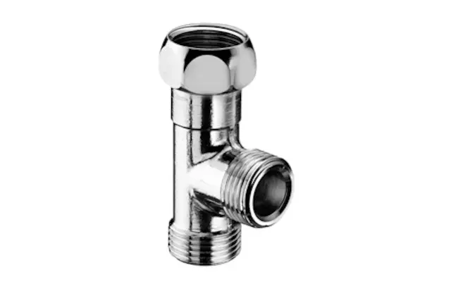 Schell T-Stück für NA-und Spültischventile, 3/8", chrom 270280699