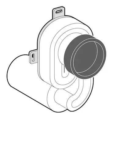 Schell Siphon Urinal Compact LC 015280099