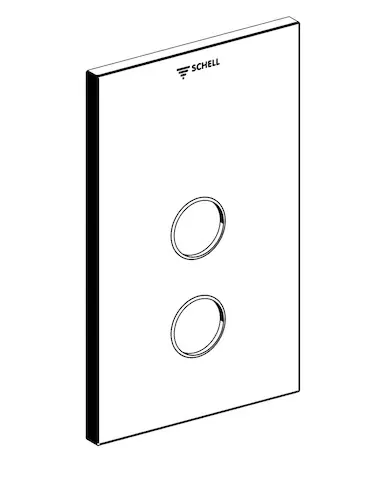 Schell Frontplatte LINUS D-SC-T für UP-Dusche, 273x173, edelstahl 252332899