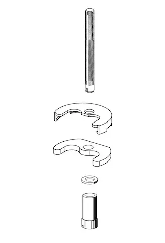 Schell Befestigungsset für WT-Armaturen 259880099