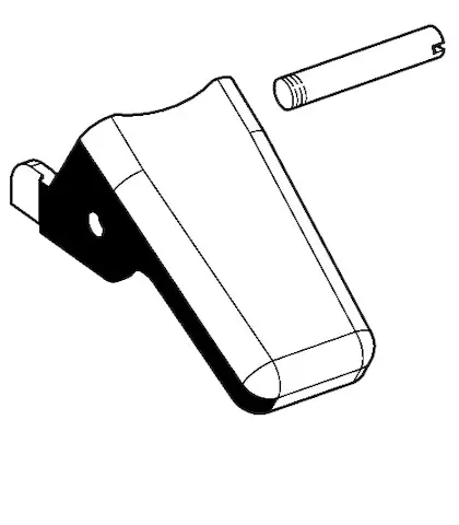 Schell Betätigungshebel für SCHELLOMAT DrSp., Modell 2011, chrom 296640699