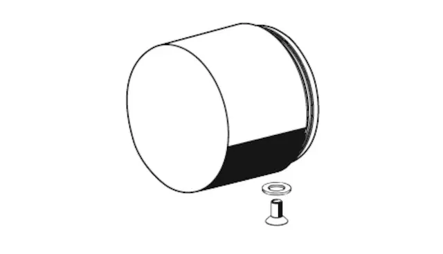 Schell Kappe VITUS für Armatur mit Batteriefach, chrom 699680699