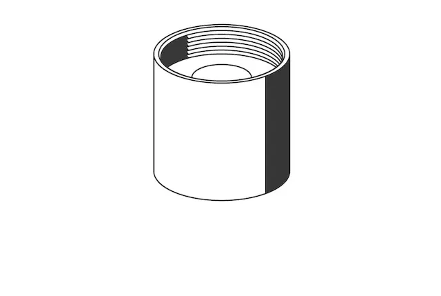 Schell Spülrohrverschraubung für Urinal-Druckspüler BASIC, chrom 756220699
