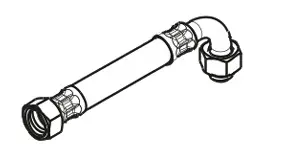 Hansgrohe Anschlussschlauch Pharo 800 mm gebogen 25963000