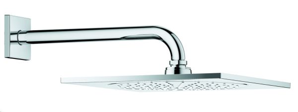 Grohe Kopfbrauseset Rainshower F-Series 10'' 26070 Brausearm DF: 9,5l/min chrom 26070000