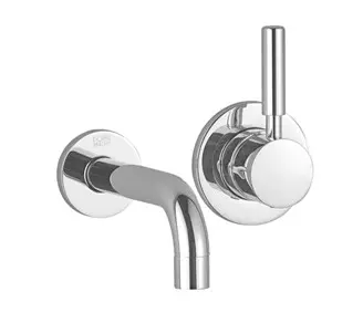 Dornbracht META 02 Mitigeur monocommande de lavabo mural sans garniture d’écoulement - Chrome 36810625-00 1x disponible