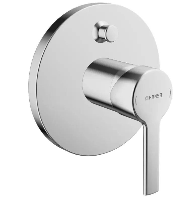 Hansa Funktionseinheit mit Dekorset Einhand Wannen Batterie Hansaronda 4384 chrom 43849573