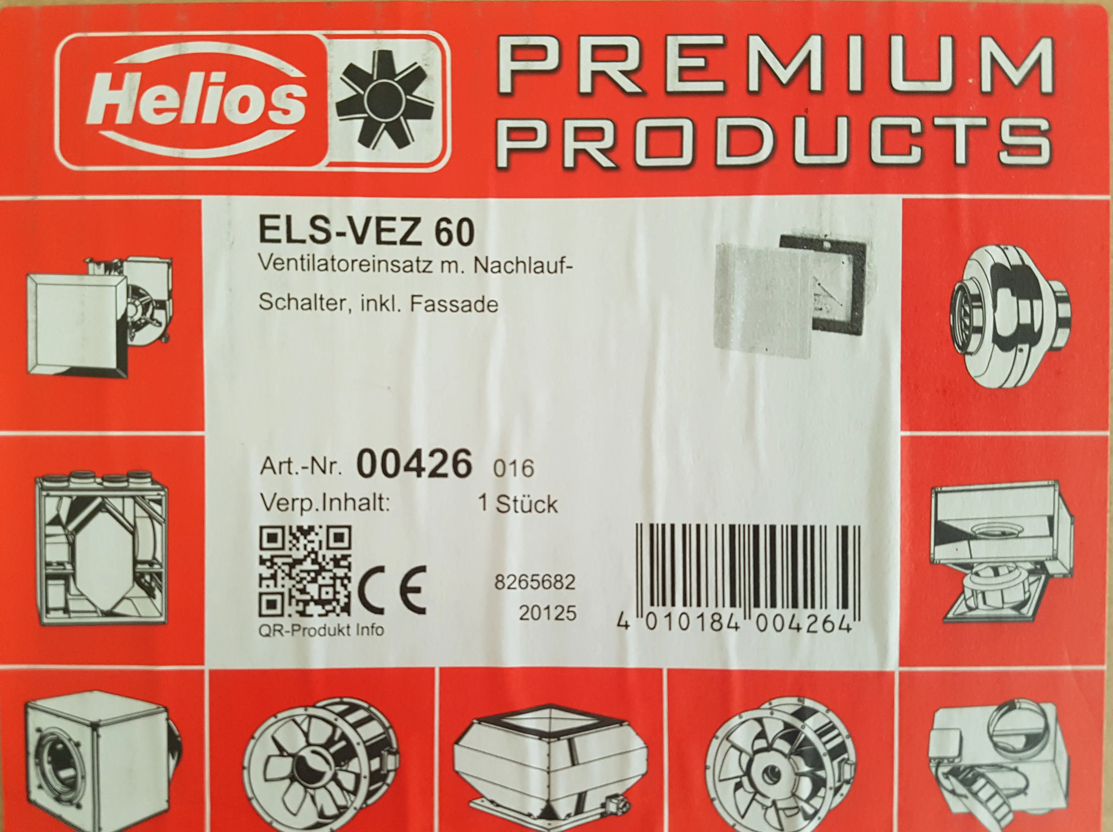 Helios ELS-VEZ 60 fan with caster function 426 0426