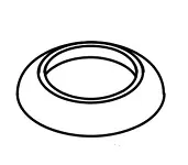 Hansgrohe Escutcheon for handle Axor Carlton chrome 94035000