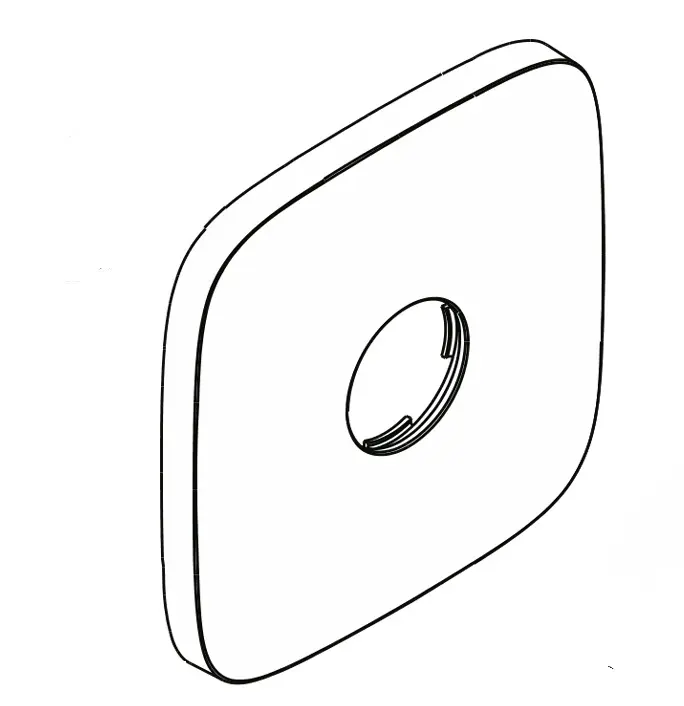 Hansgrohe Rosette PuraVida Brausenmischer UP 155/155mm chrom 95276000