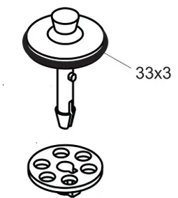 Hansgrohe Stopfen chrom 96013000