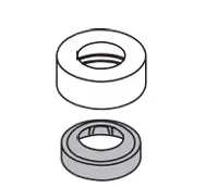Hansgrohe Abdeckrosette Axor Starck fuer Waschtischmischer chrom 97155000