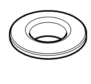 Hansgrohe Rosette Wannenrandhalter dm 52 mm chr 97159000