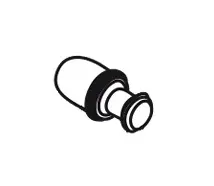 Hansgrohe Stopfen und O-Ring 9x2mm fuer Anschluss- block ibox 97611000