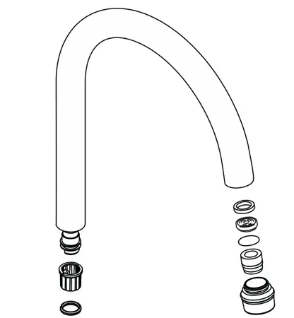 Hansgrohe Spout cphole  Axor Montreux 3-hole wash basin fixture standing chrome 97990000