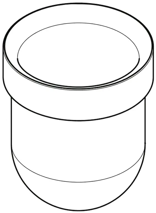 Hansgrohe Keramikeinsatz Logis C WC-Bürstenhalter 98547000