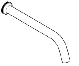 Hansgrohe Spout Axor Citterio M 3-hole wash basin fixture concealed install. 3-hole 220mm chrome 98935000
