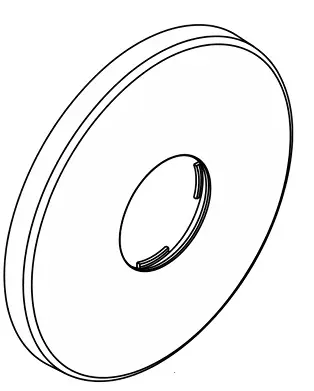 Hansgrohe Rosette Thermostat Highflow 150mm 98981000
