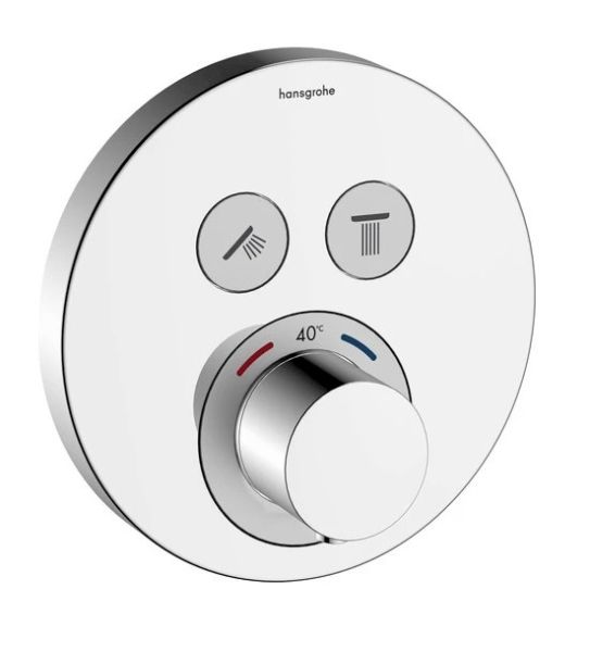 Hansgrohe Sanibel Thermostat Unterputz ShowerSelect S Fertigset 2 Verbraucher chrom 15743000 3x lieferbar