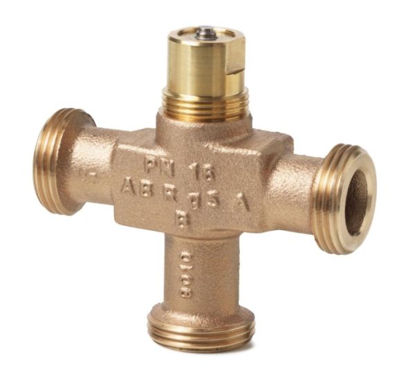Siemens 3-port seat valve, external thread, PN16, DN20, kvs 6.3 VXG442063